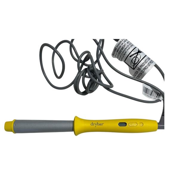 Drybar Digital Curling Wand Hair Iron Yellow Adjustable Heat 200–450°F Fast Heat - Picture 1 of 8